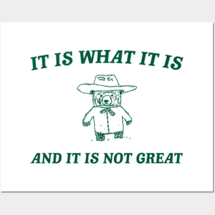 It is what it is and it ain't great Unisex Posters and Art